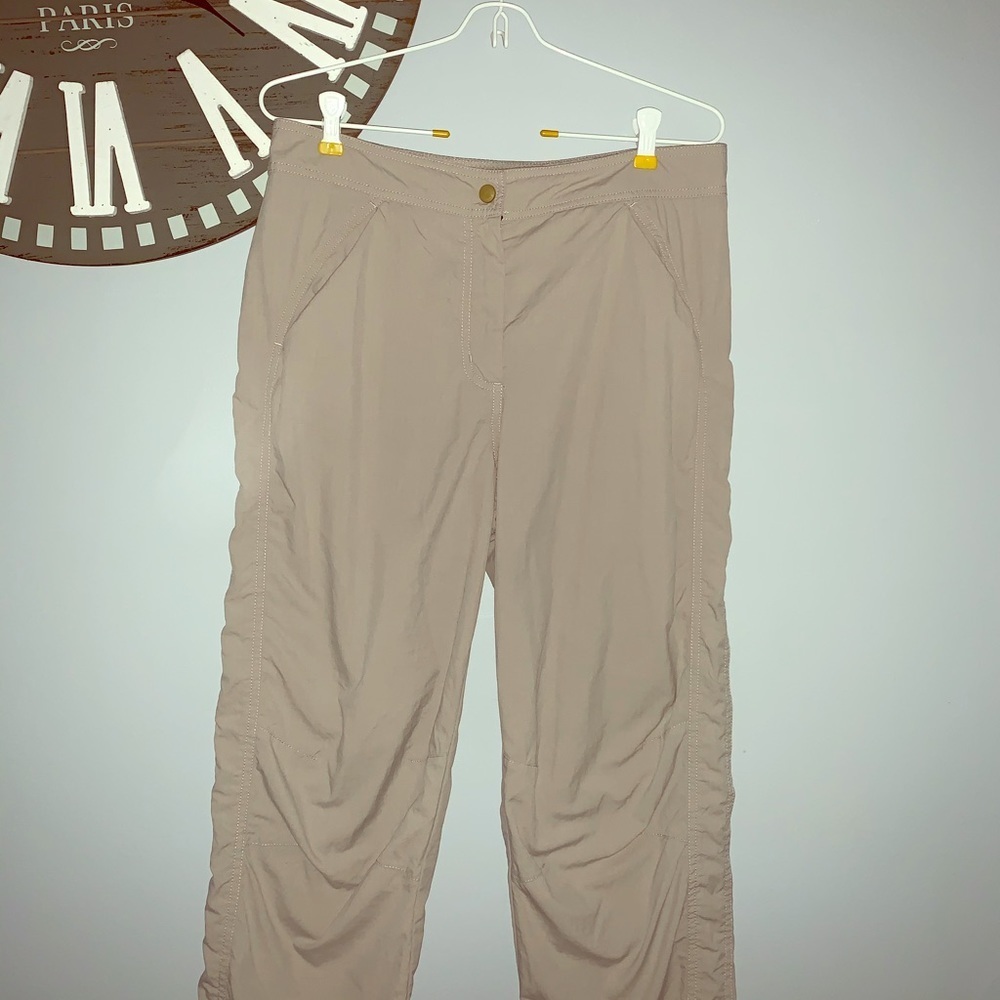 L.L. Bean nylon hiking outdoor ankle capris pants size 12